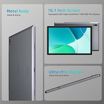 プリンプトン　Plimpton タブレット Android14　128GB Plimpton 2025 Newest Android 14 Tablet - Powerful Performance
